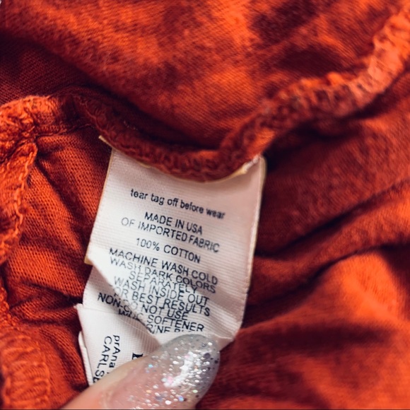 Prana Cotton Lace Crochet Skirt Rust Orange - Picture 4 of 6